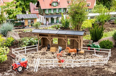 Pferdeunterstand mit Koppelzaun Pola 331146