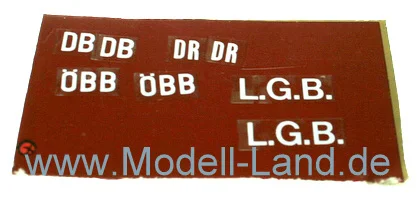 Aufklebebuchstaben Zubehör LGB 40000-E199