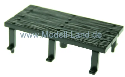 Plattform Güterwagen schwarz RhB Behälter LGB 40140-E005