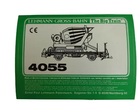 Aufkleber Güterwagen Betonmischer LGB 4055