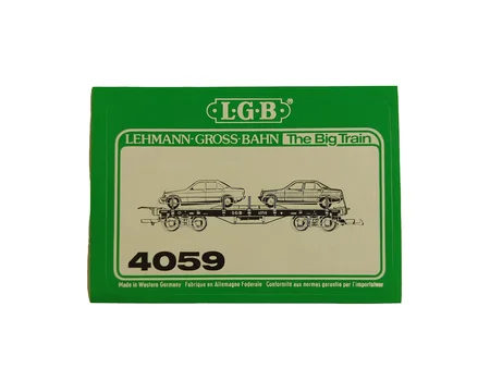 Aufkleber Güterwagen Autotransportwagen Mercedes Benz LGB 4059