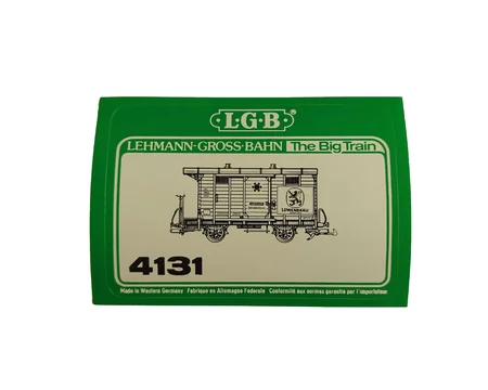 Aufkleber Güterwagen Löwenbräu LGB 4131