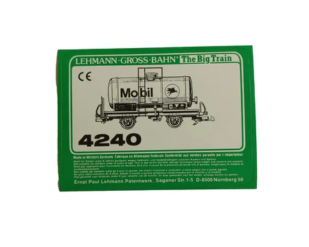 Aufkleber Güterwagen Tankwagen Mobil LGB 4240