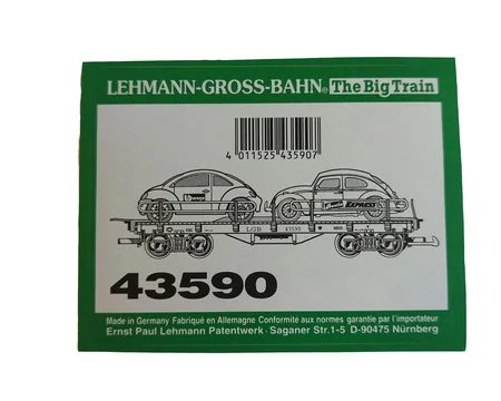 Aufkleber Güterwagen Beetle Express LGB 43590