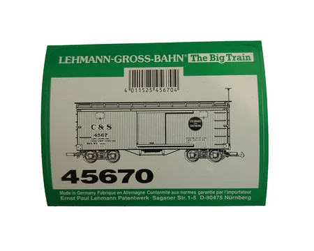 Aufkleber Güterwagen Colorade & Southern LGB 45670