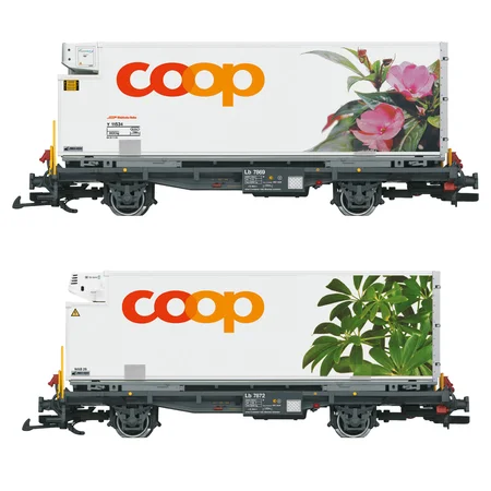 RhB Containerwagen-Set Coop LGB 45885