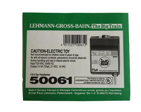 Aufkleber Zubehör Transformer LGB 50061