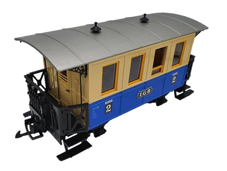 Wagen 2. Klasse blau / beige Personenwagen LGB 70307-E804