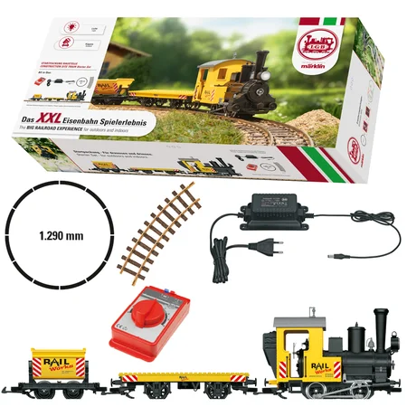 Startset Baustelle mit Tenderlok und Baustellenwagen LGB 70504
