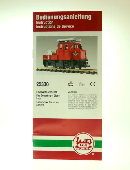 Bedienungsanleitung 22330 Diesellok LGB 80004-E001