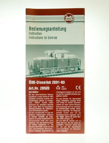Bedienungsanleitung 20520 Diesellok LGB 80004-E005