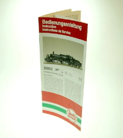Bedienungsanleitung 20892 Dampflok LGB 80005-E022