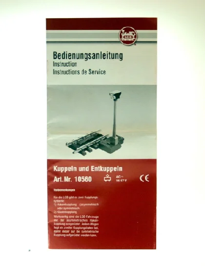 Bedienungsanleitung 10560 Zubehör LGB 80006-E102