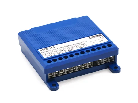 Massoth DiMAX Schaltdecoder 4K III – 4 Schaltausgänge, BiDi-vorbereitet, Spur G