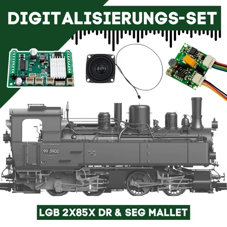 Digitalisierungsset für LGB 2x85x DR & SEG Mallet ML-Train 81609106