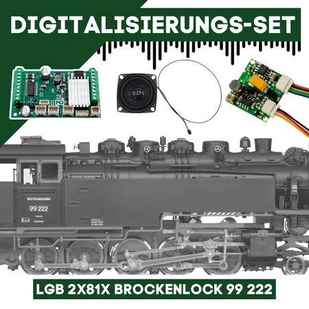 Digitalisierungsset für LGB 2x81x Brockenlock 99 222 ML-Train 81609112