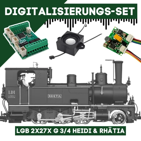Digitalisierungsset für LGB 2x27x G 3/4 Heidi & Rhätia ML-Train 81609165