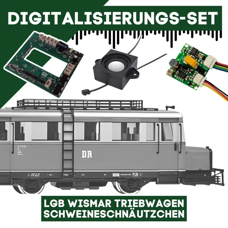 Digitalisierungsset für LGB Wismar Triebwagen Schweineschnäutzchen ML-Train 81609252
