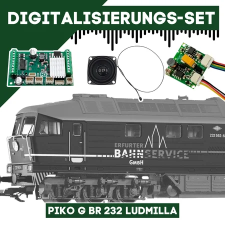 Digitalisierungsset für PIKO G BR 232 Ludmilla ML-Train 81609254