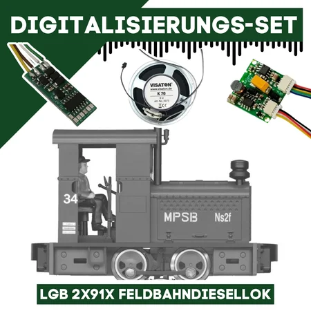 Digitalisierungsset für LGB 2x91x Feldbahndiesellok ML-Train 81609270