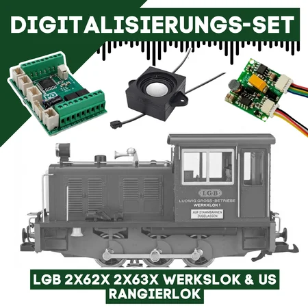 Digitalisierungsset für LGB 2x62x 2x63x Werkslok & US Rangierlok ML-Train 81609277