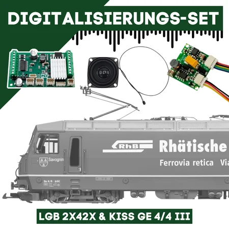 Digitalisierungsset für LGB 2x42x & KISS Ge 4/4 III ML-Train 81609353