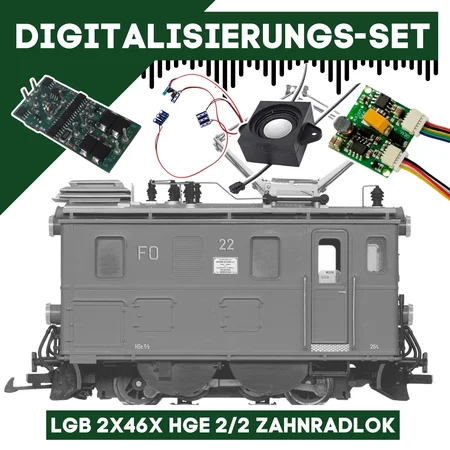Digitalisierungsset für LGB 2x46x HGe 2/2 Zahnradlok ML-Train 81609361
