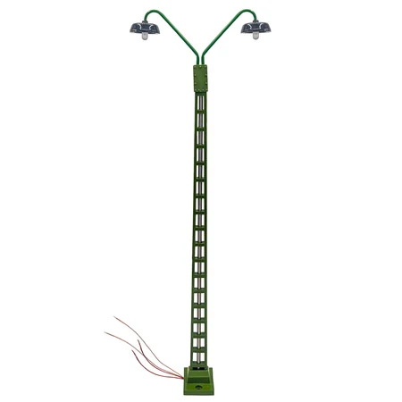 Gittermast Bogenlampe 2 armig grün für LGB-Anlagen Spur-G ML-Train 83800147