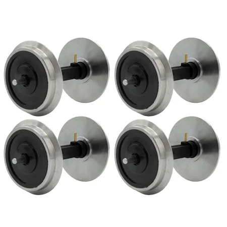 4x Radsatz für Piko 35 mm kugelgelagert stromführend Edelstahl ML-Train 88361654