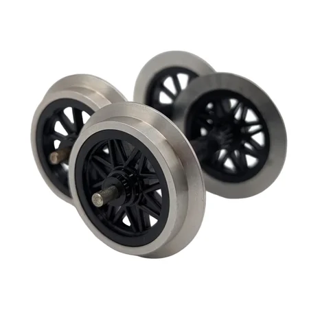 2x V-Speiche Radsatz aus Edelstahl 31 mm Spur G ML-Train 88671142