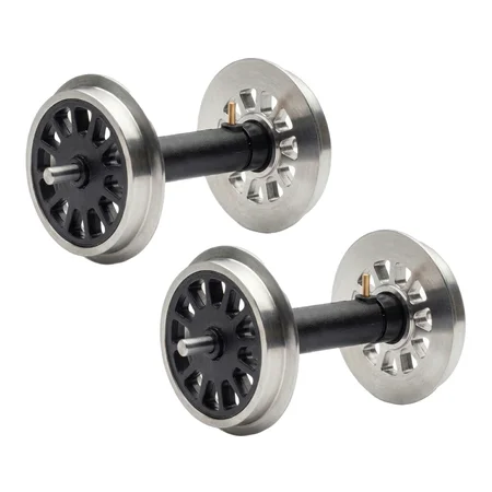 2x Speichenradsatz kugelgelagert stromführend aus Edelstahl 31 mm ML-Train 88675082