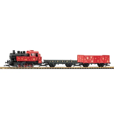 Start-Set Weihnachtszug Dampflok mit 2 Güterwagen Piko 02412