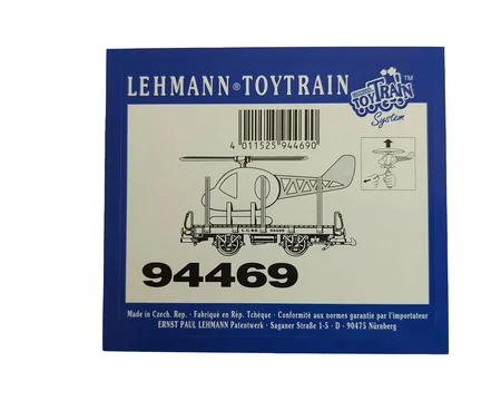 Aufkleber Güterwagen Rungenwagen mit Hubschrauber Toy Train LGB 94469