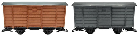 Die beiden neuen Bausatzwagen von der Seite