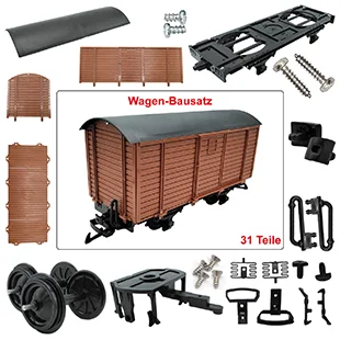 Bausatzwagen braun gedeckt