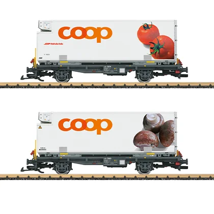 Containerwagen-Set coop RhB LGB 45888