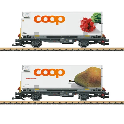 Containerwagen-Set coop RhB LGB 45889