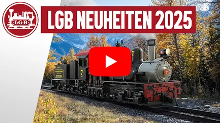 Thumbnail LGB NEUHEITEN 2025: Dampflok DR, Amerikanische Shay Loks, Digitale Schlackewagen &amp; Mehr für Spur G!
