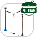 Bahnhofs- und Straßenlampen