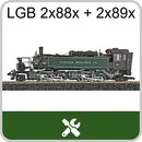 Dampflok US-Mallet LGB 2x88x + 2x89x