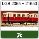 Doppeltriebwagen Wismar LGB 2065 + 21650 (ältere Modelle)