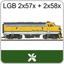 US-Diesellok EMD F7 A/B LGB 2x57x + 2x58x