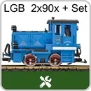 Köf Rangierdiesellok LGB 2x90x + Set