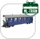 Personenwagen blau kurz 7 Fenster