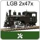 Zahnrad-Dampflok HG 3/3 LGB 2x47x
