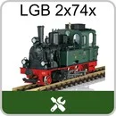 Spreewald Dampflok LGB 2x74x