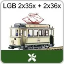 Straßenbahn zweiachsig LGB 2x35x + 2x36x (ältere Modelle)