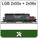 US-Diesellok Alco DL 535 E LGB 2x55x + 2x56x