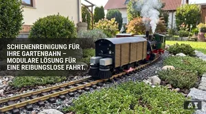 Spur G Schienen reinigen mit der Reinigungslok: Anleitung