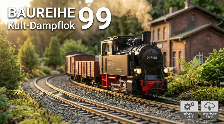 Dampflok 99 5001 DR LGB 20753 - Kult-Dampflok der Baureihe 99